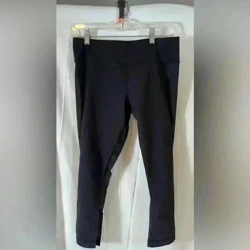 Lululemon Fresh In Mesh Crop (19") black size 8